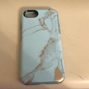 Otterbox teal/gold marble